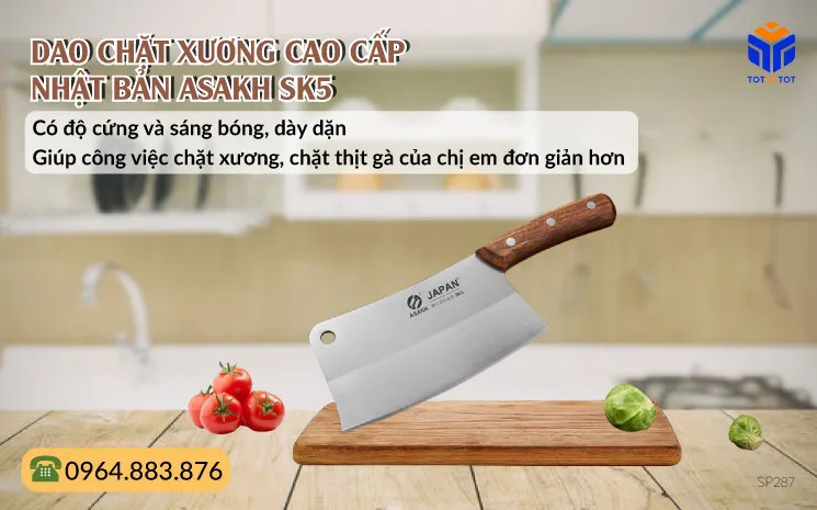 Dao chặt xương cao cấp Nhật Bản ASAKH SK5